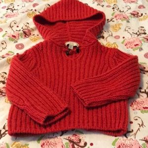 NWOT Stella Mcartney red knit 2T boutique sweater.
